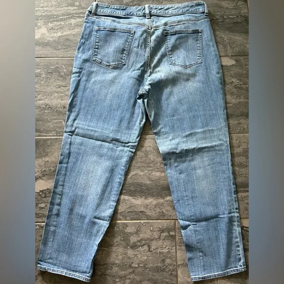 Talbots boyfriend, torrid distressed flare, JMS capris jeans lot bundle size 16 - Picture 4 of 10